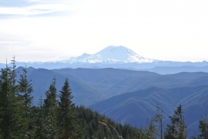 This is Mount Rainier from the top of Mt. Si
