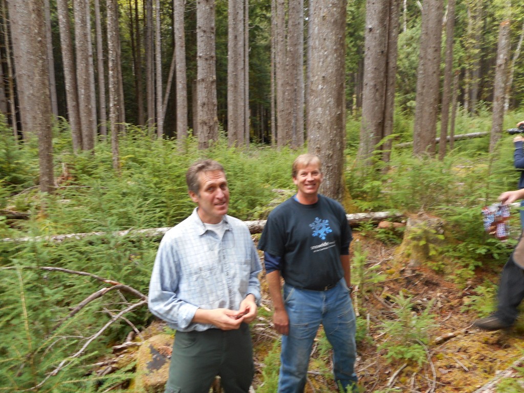 Rolf Gersonde (l) and Bill Richards our forest ecology teachers