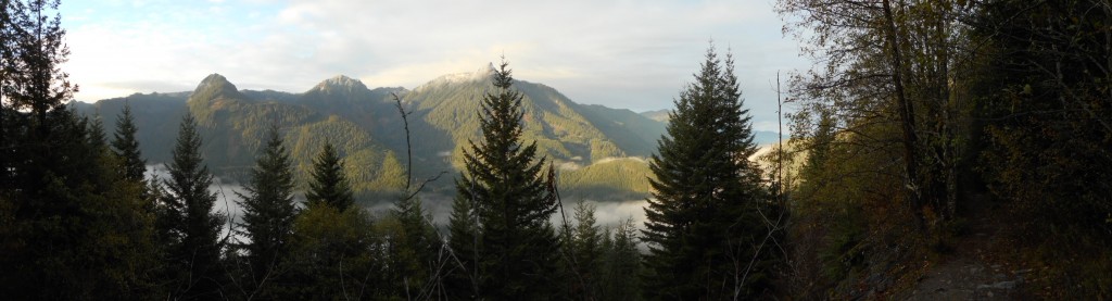 Panorama from the trail looking south