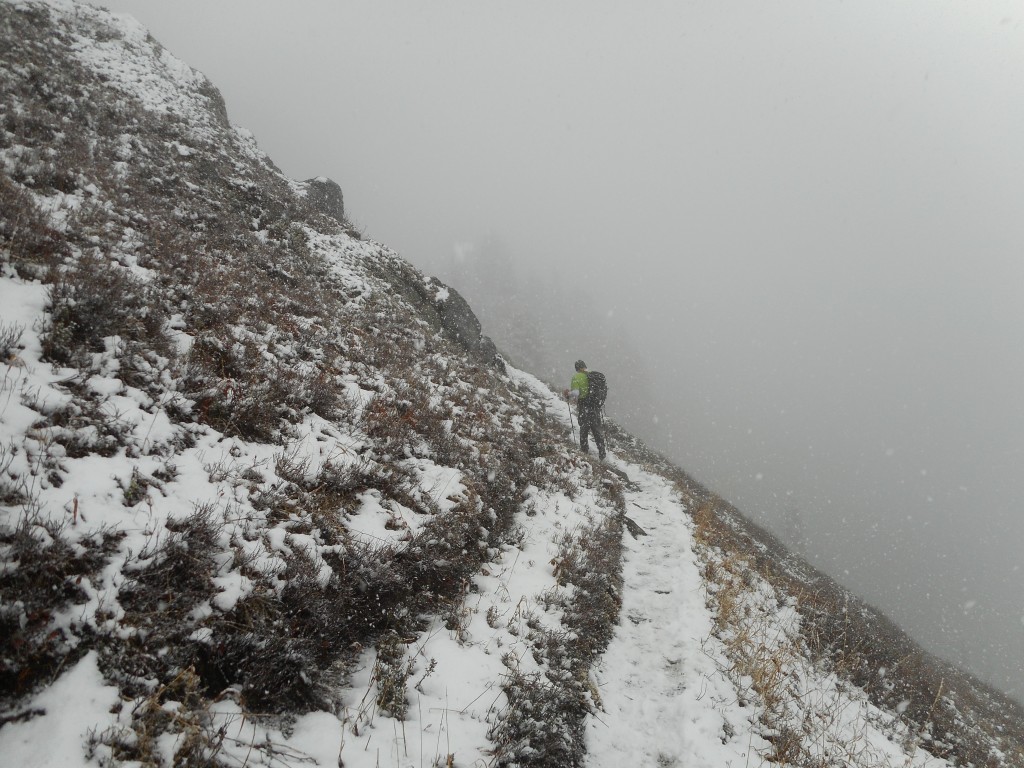 Mt. Defiance's 'Great Wall' on a snowy day