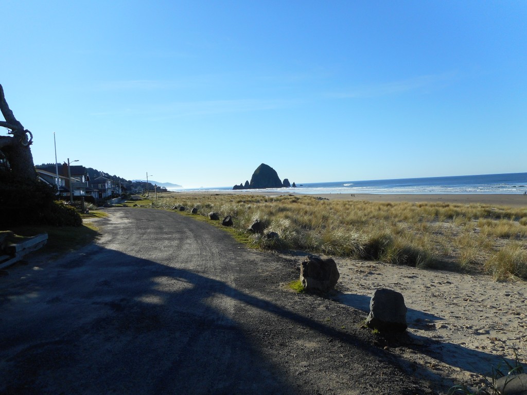 View of Haystack Rock from the north