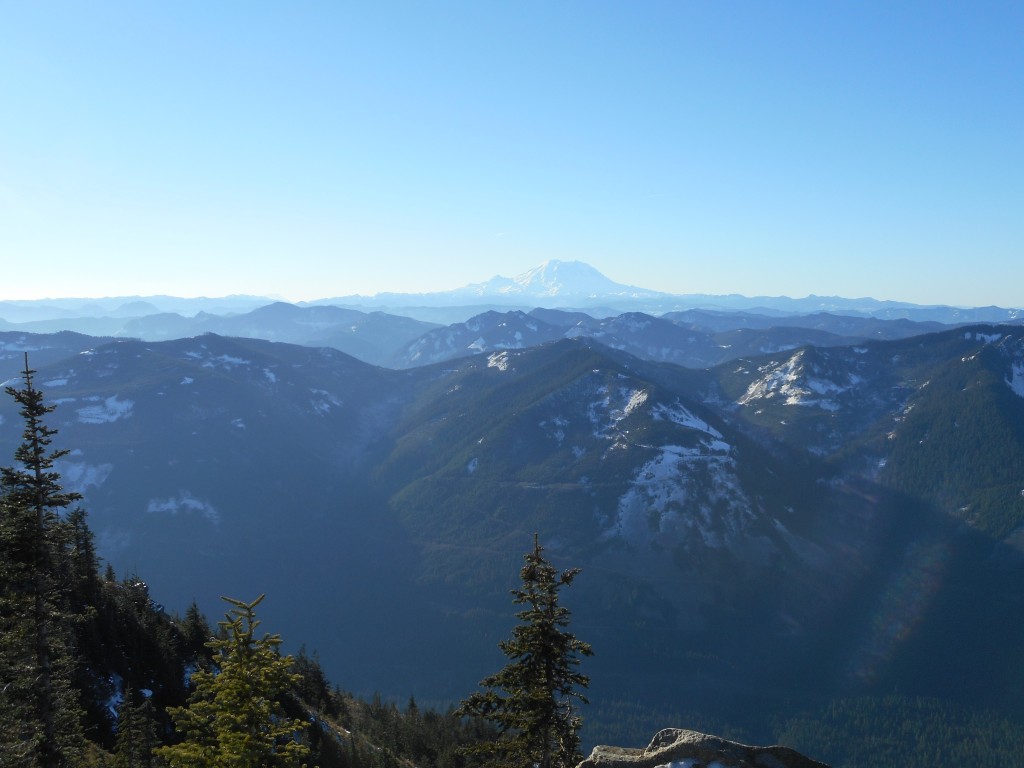 Summit view of Rainier