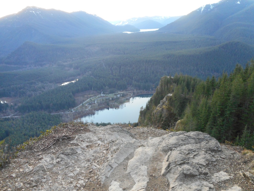 Rattlesnake Lake and the mountains to the east